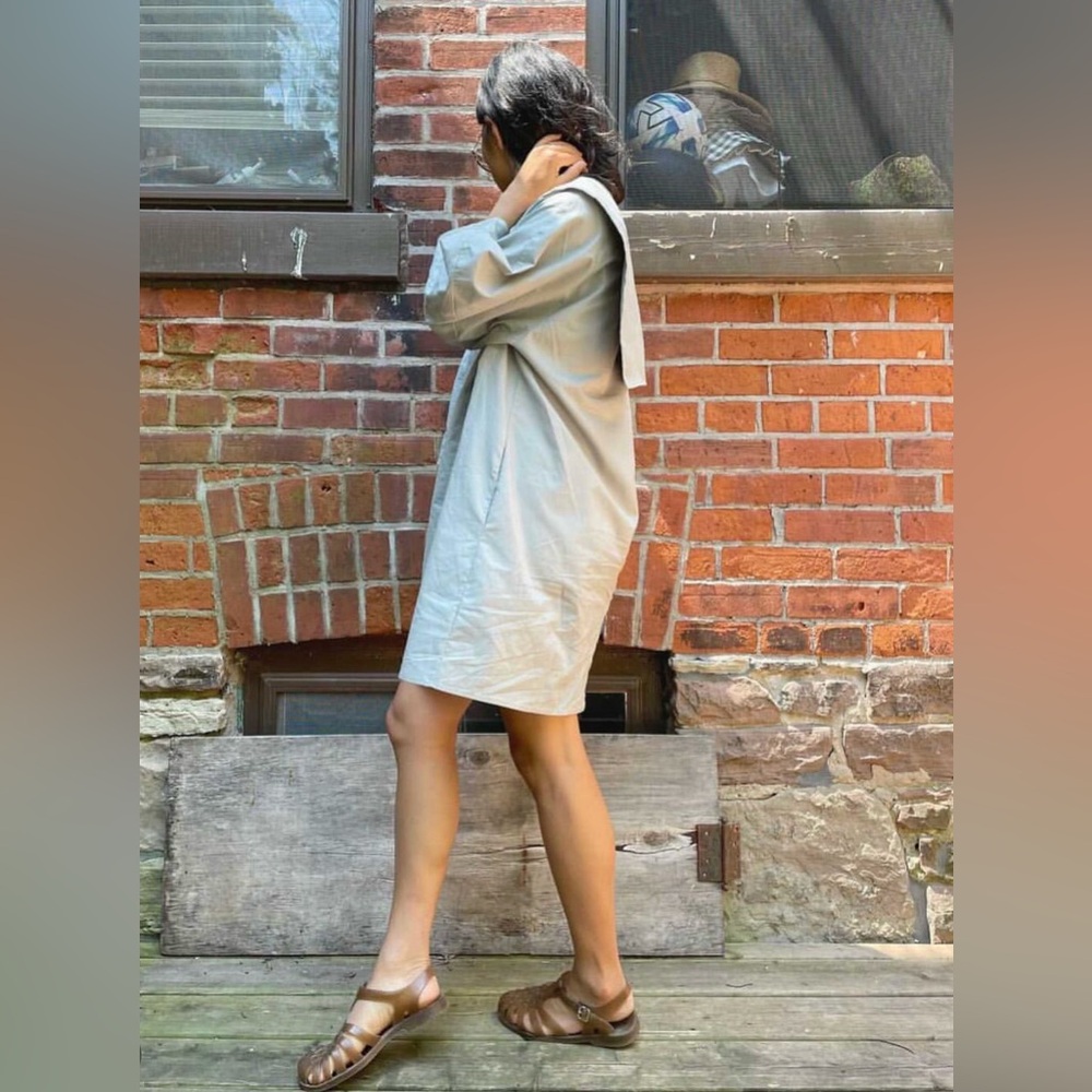 april meets october Classic Sailor Tunic Dress | One Size | color warm olive